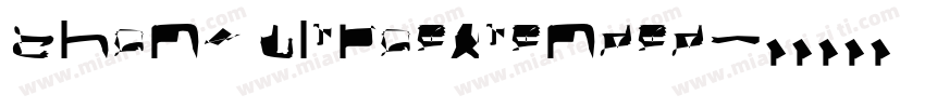 chany ultraextended字体转换